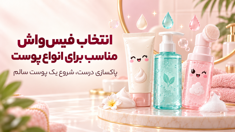 راهنمای انتخاب فیسواش مناسب برای انواع پوست